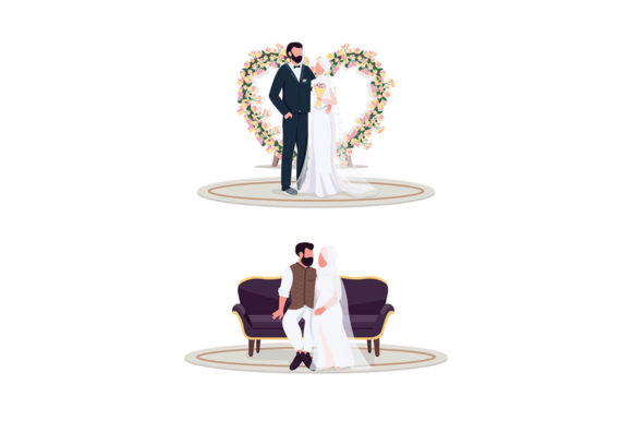 Celebrating Love: Muslim Couple on Wedding Day
