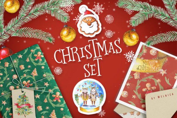 Christmas Watercolor Set: Elevate Your Holiday Designs
