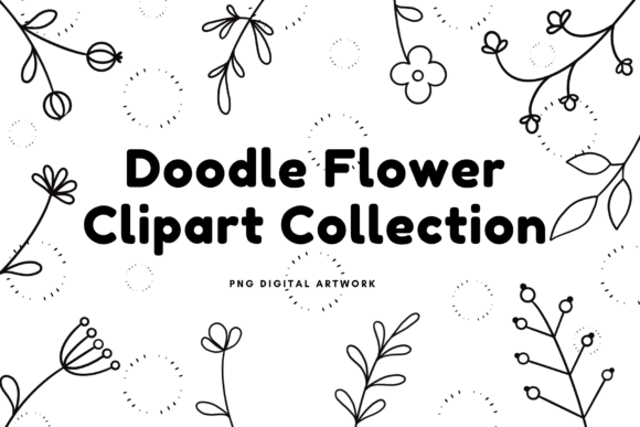 Discover the Versatile Doodle Flower Clipart Collection