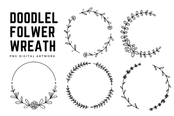 Discover the Versatility of Doodle Flower Wreath Collection