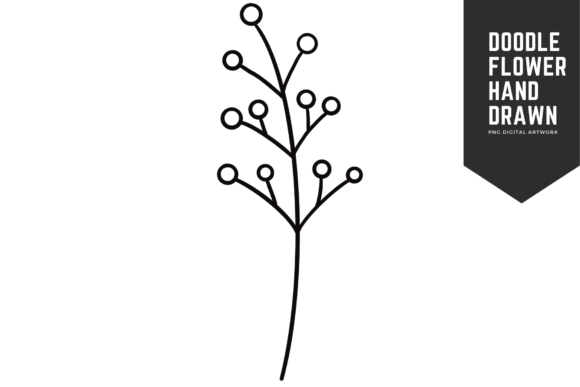 Enhance Your Designs with Doodle Flower Clipart PNG