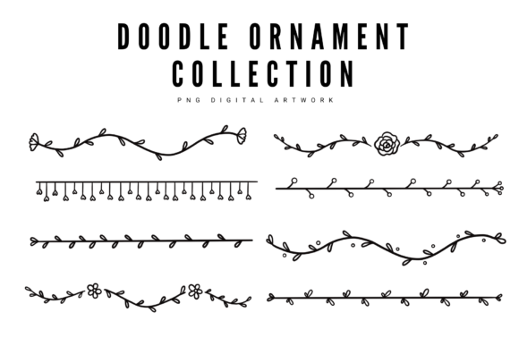 Explore Creativity with Doodle Flower Ornament Collection