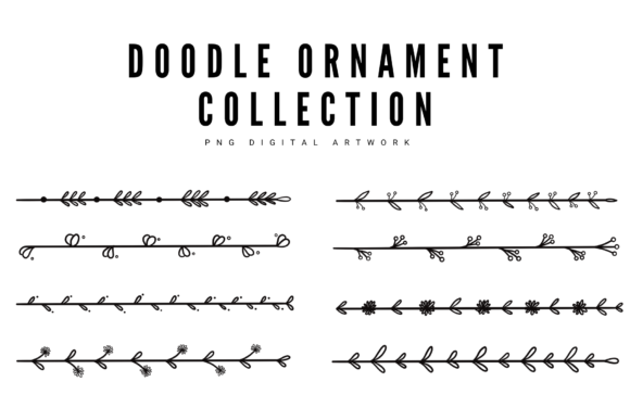 Explore Doodle Flower Ornament Clipart