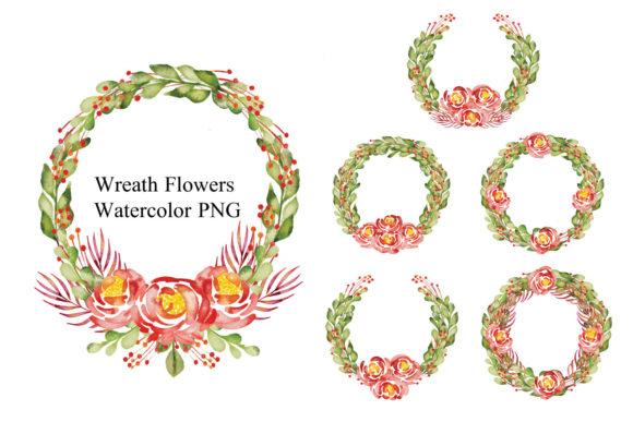 Explore the Beauty of Wreath Watercolor Illustration PNG