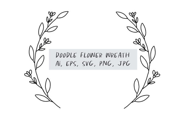 Explore the Charm of Border Svg, Wreath Svg, Flower Doodle