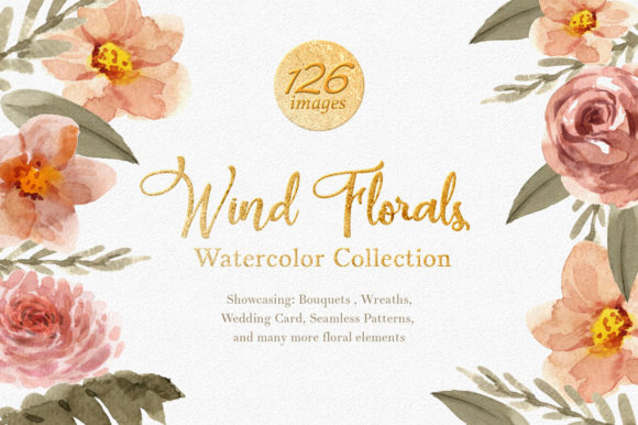 Explore the Elegance of Wine Florals Illustration Watercolor