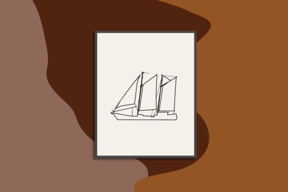 Exploring the Charm of Hand Drawn Sea Boat Art Line