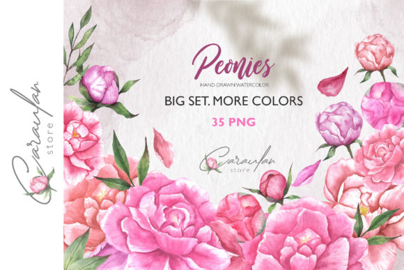 Exploring the Elegance of Watercolor Peonies Clipart and Its Versatile Uses