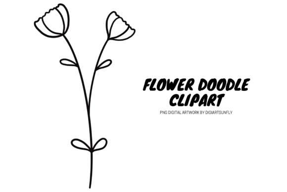 Exploring the Versatility of Flower Doodle Hand Drawn Clipart PNG