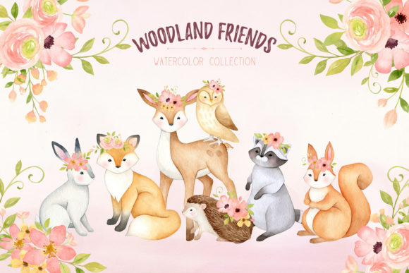 Exploring the Versatility of Woodland Animals Watercolor Clipart