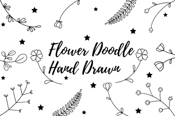 Flower Doodle Hand Drawn Clipart: Creative Magic