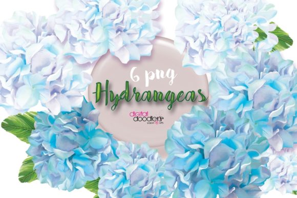 Watercolor Blue Hydrangea Clipart: A Unique Artistic Touch